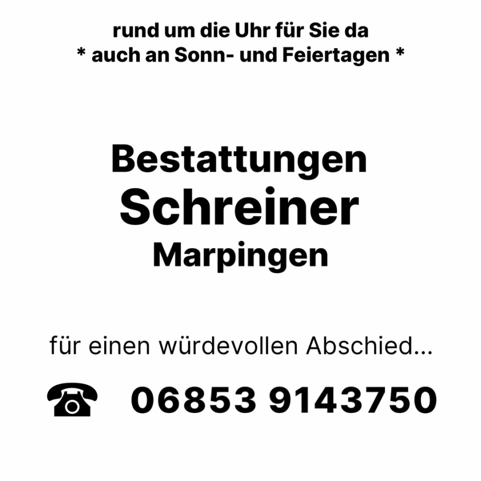 Bestatter Marpingen